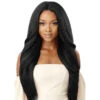 Perruque Lace Front 13X6 Noire Sunniva - Outré 1 Perruque Lace Front 13X6 Noire Sunniva - Outré -Evolve Cosmetiques lace front hd kinky yaki lisse longue sunniva noir outre