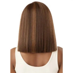 Perruque Bob Lisse Lace Front Fleur - Outré 12 Perruque Bob Lisse Lace Front Fleur - Outré -Evolve Cosmetiques lace front straight bob chocolate perruque outre fleur