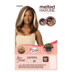 Perruque Lace HD Yaki Straight Samira - Outré -Evolve Cosmetiques lace front wig yaki straight samira outre