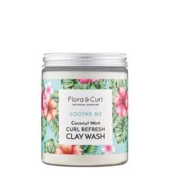 Soin à L'Argile Cheveux Coconut Mint Curl Refresh Clay Wash - Flora & Curl