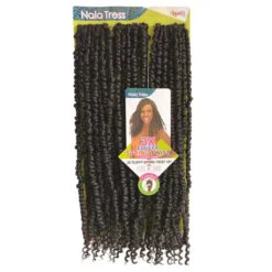 Mèches à Natter FLUFFY SPRING TWIST Nala Tress 18 Pouces 3X- Janet Collection -Evolve Cosmetiques meches crochets braids passion twist noir naturel 2 janet collection