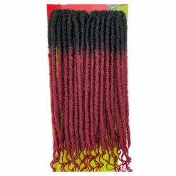 Locks Crochet Straight Bahama Locs 18 Pouces - Outré -Evolve Cosmetiques meches fausses locks bordeaux OM425