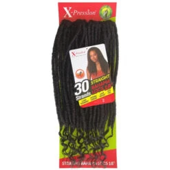 Locks Crochet Straight Bahama Locs 18 Pouces - Outré -Evolve Cosmetiques meches faux locs noir naturel 2 outre