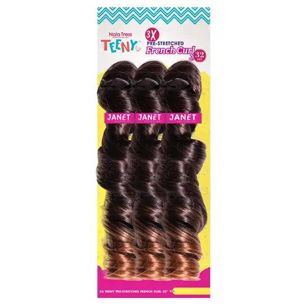 3X Mèches French Curl Pre-Stretched Teeny 32" - Janet Collection 9 3X Mèches French Curl Pre-Stretched Teeny 32" - Janet Collection – Image 7