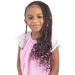 Mèches à Tresser Pre-Stretched 4X16" Kid's Braid - Model Model -Evolve Cosmetiques meches pour petite fille pre stretched 4x16 formation kids braid model model