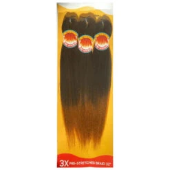 Mèches BRAID 32" Pré étirées X-PRESSION - Outré Lil Looks -Evolve Cosmetiques meches pre stretched x pression outre lil looks ombre blond fonce 2t1b 30