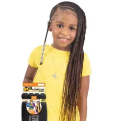 Mèches à Tresser Pre-Stretched 4X16" Kid's Braid - Model Model -Evolve Cosmetiques meches rajouts pour tresses enfants pre stretched 4x16 formation kids braid model model