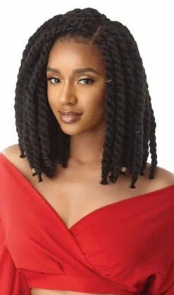 Mèches X-Pression Natural Kinky Twist 18 Pouces - Outre -Evolve Cosmetiques meches x pression outre natural kinky twist noir 1b