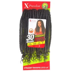 Mèches X-Pression Straight Bahama Locs 14" - Outré -Evolve Cosmetiques meches x pression straight outre bahama locs 14 pouces locs142 noir naturel 2