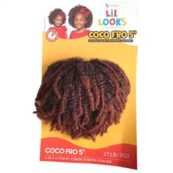 Rajouts Courts X-pression Coco Fro - Outré Lil Looks -Evolve Cosmetiques meches xpression lil looks outre afro crepue coco fro roux ginger 2t1b350
