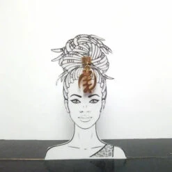 Bijou De Tete Adinkra Gye Nyame - My Afro Touch -Evolve Cosmetiques my afro touch bijou de tete adinkra gye nyame dore