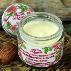 Crème Soin Papillon Bio Au Rosier Muscat- Oléanat -Evolve Cosmetiques oleanat creme visage bio peau delicate papillon rosier muscat