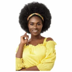AFRO QUEEN - Perruque Outré 4CConverti Cap -Evolve Cosmetiques perruque afro queen outre noir 1b accessoirisee bandeau