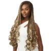 Perruque Lace Wig Tressée French Curl Braids 32" - Outré -Evolve Cosmetiques perruque blonde french curl braids longue lace 13x4 hd outre