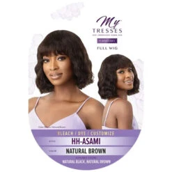 Perruque Naturelle Avec Frange Asami - Outré -Evolve Cosmetiques perruque bob ondulee naturelle avec frange asami outre