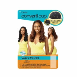 Perruque Converti Cap Chocolat Wavy Mood - Outré -Evolve Cosmetiques perruque body wave mi longue converti cap wavy mood outre