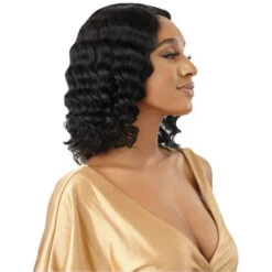 Perruque Naturelle Ondulée Arabella - Outré -Evolve Cosmetiques perruque cheveux humains bouclee bob court arabella outre