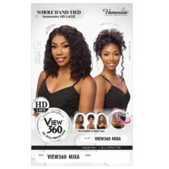 Perruque Lace 360° Curly Bob Mixa - Vanessa -Evolve Cosmetiques perruque curly bob lace hd 360 mixa vanessa