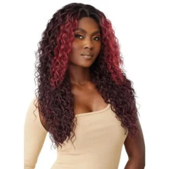 Perruque Deep Curly Closure HD 5x5 Malaysian DEEP 26" - Outre -Evolve Cosmetiques perruque curly closure hd 5x5 malaysian deep bordeaux outre