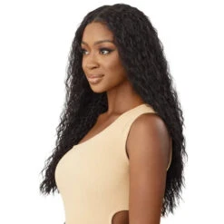 Perruque Closure HD 5X5 Peruvian Water Wave - Outré 11 Perruque Closure HD 5X5 Peruvian Water Wave - Outré -Evolve Cosmetiques perruque deep wave closure longue noir peruvian water wave outre