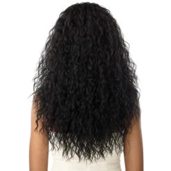 Perruque Demi-Tête Bouclée Beach Curl - Outré 12 Perruque Demi-Tête Bouclée Beach Curl - Outré -Evolve Cosmetiques perruque demi tete bouclee beach curl dos outre