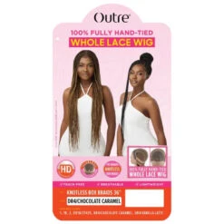 Perruque Tressée Full Lace Wig Knotless Box Braids - Outré -Evolve Cosmetiques perruque full lace hd wig tressee longue knotless box braids outre