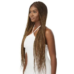 Perruque Tressée Full Lace Wig Knotless Box Braids - Outré -Evolve Cosmetiques perruque full lace wig tressee longue caramel knotless box braids outre