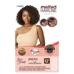 Perruque Curly HD Lace Front Wig Jinean - Outré -Evolve Cosmetiques perruque hd lace bouclees sans colle outre melted hairline jinean