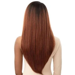 Perruque Lace Front Ginger Teyona - Outre -Evolve Cosmetiques perruque hd wavy ginger blonde longue lacefront outre teyona dos