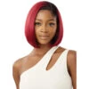 Perruque Bob Lisse HD Lace Peri - Outré -Evolve Cosmetiques perruque lace bob straight rouge bordeaux outre peri