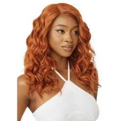 Perruque Lace Front Mi-longue Wavy Tavi - Outré -Evolve Cosmetiques perruque lace front glueless yaki wavy copper outre tavi