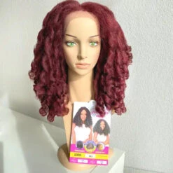 Perruque Lace Wig Natural Me JENNA - Janet Collection -Evolve Cosmetiques perruque lace front hd bouclee kinky curly bordeaux 99j janet collection jenna