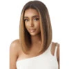 Perruque Lace Front Bob Châtain Anniston - Outré -Evolve Cosmetiques perruque lace front hd transparent bob lisse yaki straight couleur caramel drff2 toasted almonde lacefront deluxe anniston outre