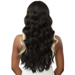 Perruque Lacefront Wavy Sans Colle Elanor - Outré -Evolve Cosmetiques perruque lace front sans colle wavy noire outre perfect hairline elanor
