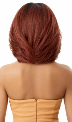 Perruque Lace Front Neesha 206 - Outré -Evolve Cosmetiques perruque lace front wig neesha 206 outre rousse drff2 cinnamon spice dos