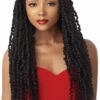 Lace Front Wig Tressée Passion Twist X-PRESSION - Outré -Evolve Cosmetiques perruque lace front wig tressee passion twist x pression outre noir 1b