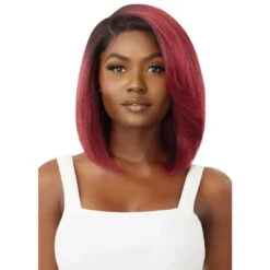 Perruque Lace Front Yaki Bob Lisse Rudy - Outré