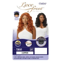 Perruque Lace Front Mi-longue Wavy Tavi - Outré -Evolve Cosmetiques perruque lace front yaki wavy glueless outre tavi