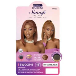 Perruque Lace HD 13X4 Straight Bob Swoop 5 - Outré -Evolve Cosmetiques perruque lace hd baby hair straight bob outre swoop 5