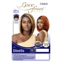 Perruque Bob Lisse HD Lace Front Dinella - Outré -Evolve Cosmetiques perruque lace hd bob lisse court outre dinella