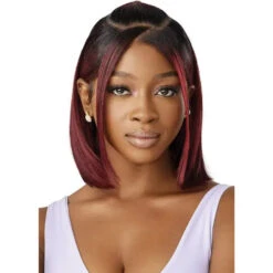 Perruque Lace Front 13X4 Straight Bob Natural Yaki - Outré -Evolve Cosmetiques perruque lace hd bob yaki straight burgundy outre airtied natural yaki