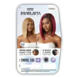 Perruque Lace Front Bob Lisse Swirl 105 - Outré -Evolve Cosmetiques perruque lace hd bob yaki straight outre swirlista 105