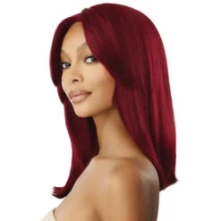 Perruque Lace Front Bob Lisse Nayella - Outré -Evolve Cosmetiques perruque lace straight bob wig bordeaux mi longue outre nayella