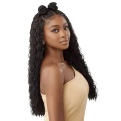 Perruque Closure HD 5X5 Peruvian Water Wave - Outré 10 Perruque Closure HD 5X5 Peruvian Water Wave - Outré -Evolve Cosmetiques perruque longue deep wave closure noir peruvian water wave outre