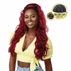 Perruque Ondulée Converti Cap Sunshine Babe - Outré -Evolve Cosmetiques perruque longue ondulee converti cap rousse SUNSHINE BABE