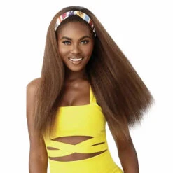 Perruque Converti Cap Yaki Chocolat Sweet Annie - Outré -Evolve Cosmetiques perruque longue yaki chatain dr chocolate swirl converti cap sweet annie outre