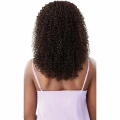 Perruque Cheveux Naturels Simona 20 Pouces - Outré -Evolve Cosmetiques perruque naturelle bouclee Simona dos purple label outre