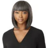 Perruque Bob Naturelle Avec Frange Deria - Outré -Evolve Cosmetiques perruque naturelle straight bob avec frange grise outre deria