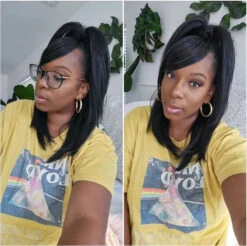 Perruque Converti Cap Noire Sweet Heart - Outré 11 Perruque Converti Cap Noire Sweet Heart - Outré -Evolve Cosmetiques perruque noire lisse 16 pouces Sweet Heart