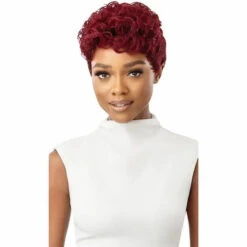 Perruque Pixie Courte Cheveux Naturels Raven - Outré